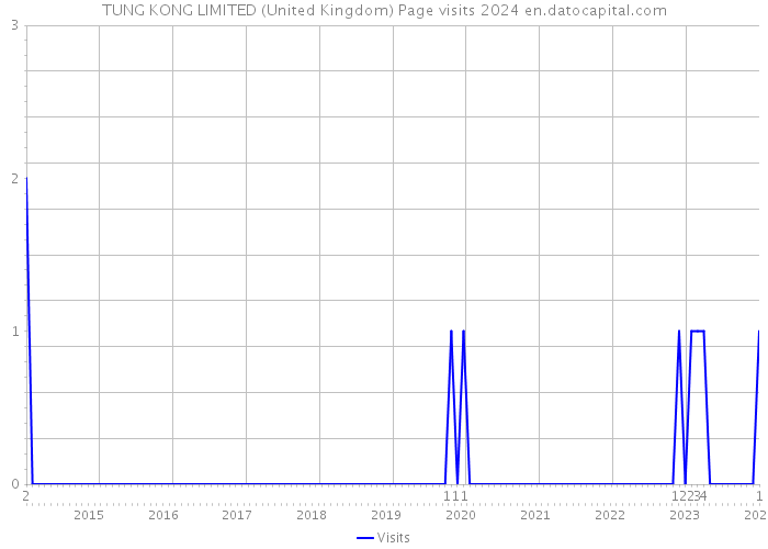 TUNG KONG LIMITED (United Kingdom) Page visits 2024 