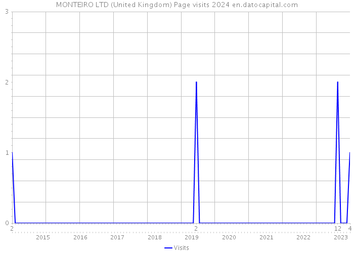 MONTEIRO LTD (United Kingdom) Page visits 2024 