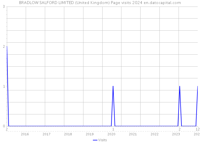 BRADLOW SALFORD LIMITED (United Kingdom) Page visits 2024 