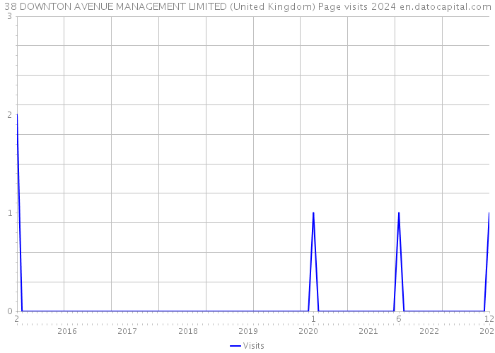 38 DOWNTON AVENUE MANAGEMENT LIMITED (United Kingdom) Page visits 2024 