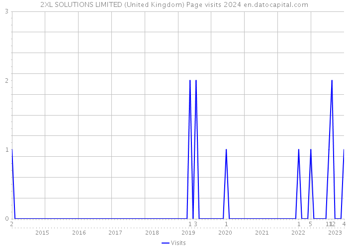 2XL SOLUTIONS LIMITED (United Kingdom) Page visits 2024 