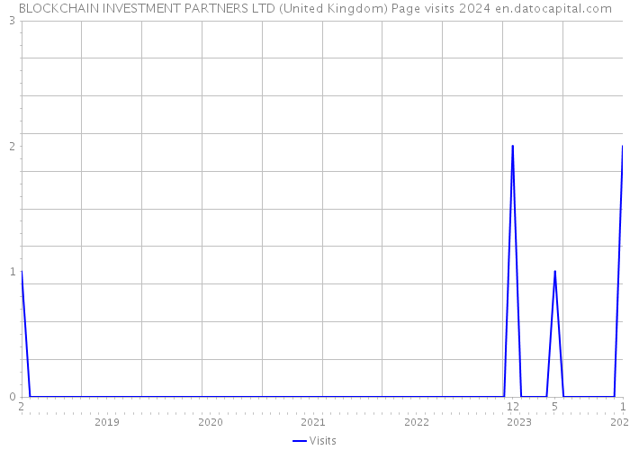 BLOCKCHAIN INVESTMENT PARTNERS LTD (United Kingdom) Page visits 2024 