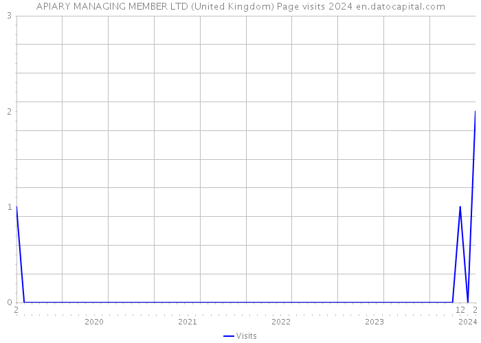 APIARY MANAGING MEMBER LTD (United Kingdom) Page visits 2024 