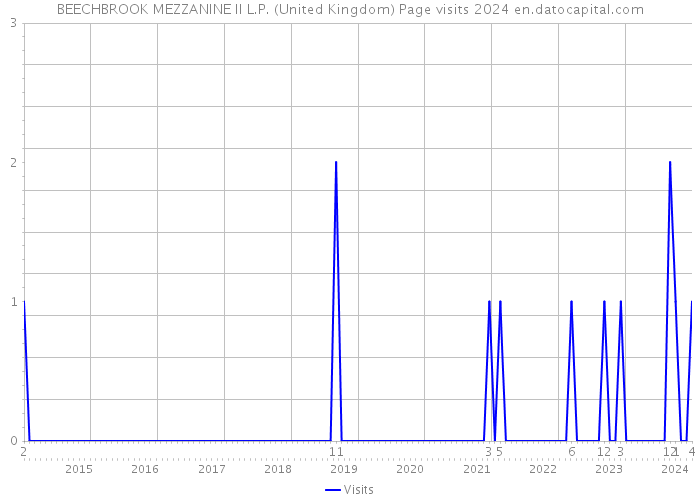 BEECHBROOK MEZZANINE II L.P. (United Kingdom) Page visits 2024 