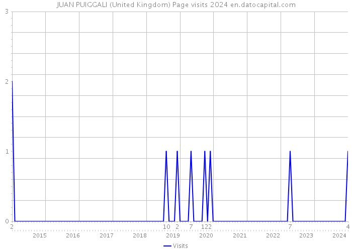 JUAN PUIGGALI (United Kingdom) Page visits 2024 