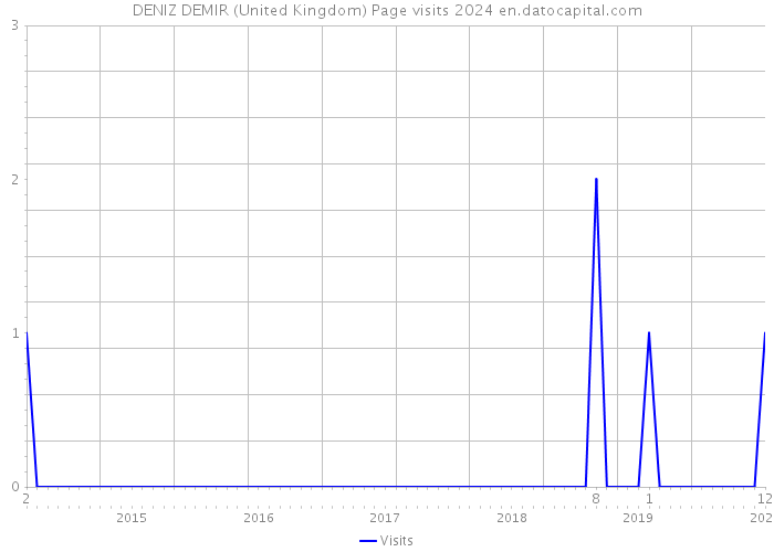 DENIZ DEMIR (United Kingdom) Page visits 2024 