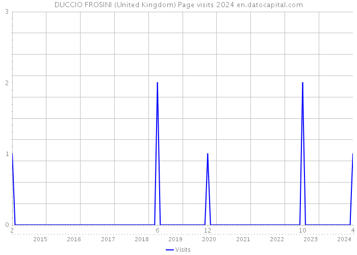 DUCCIO FROSINI (United Kingdom) Page visits 2024 