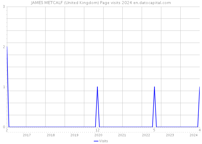JAMES METCALF (United Kingdom) Page visits 2024 