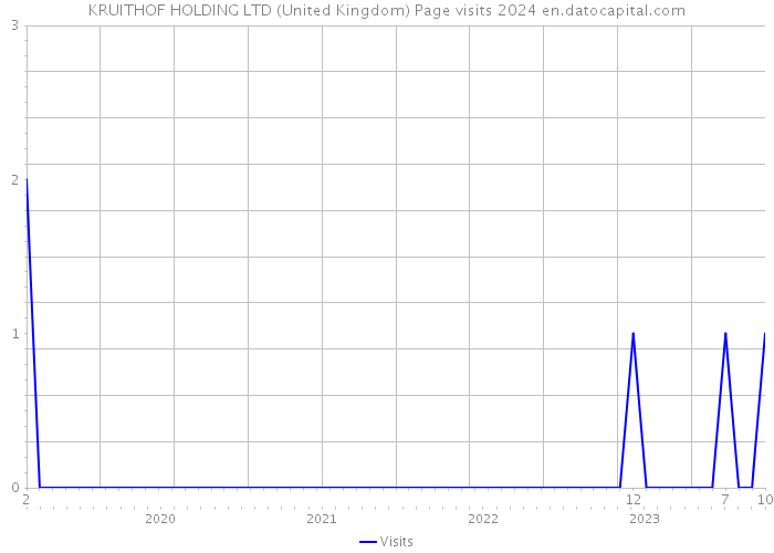 KRUITHOF HOLDING LTD (United Kingdom) Page visits 2024 