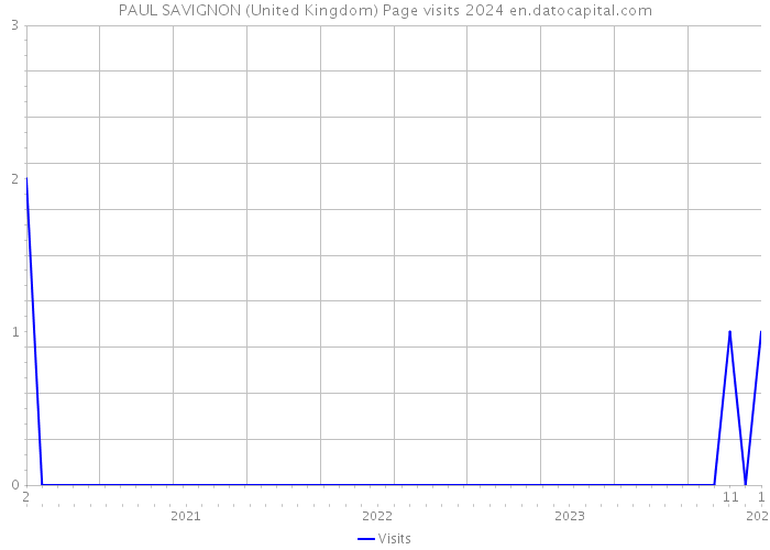 PAUL SAVIGNON (United Kingdom) Page visits 2024 