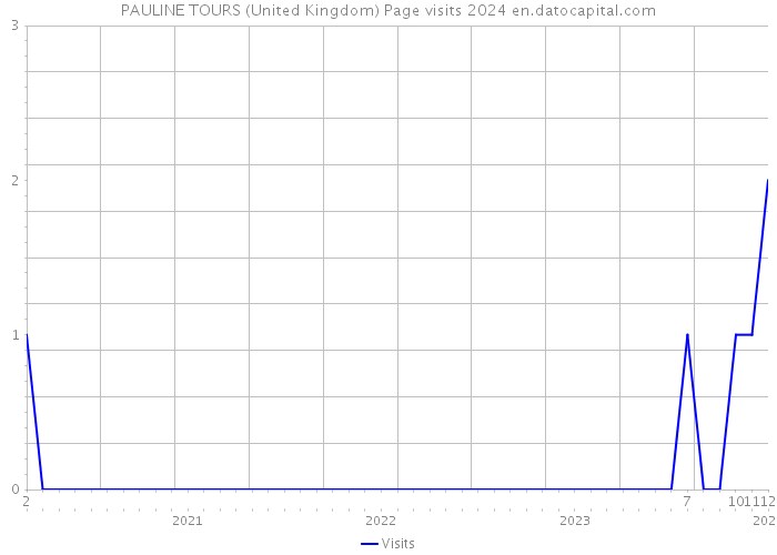 PAULINE TOURS (United Kingdom) Page visits 2024 