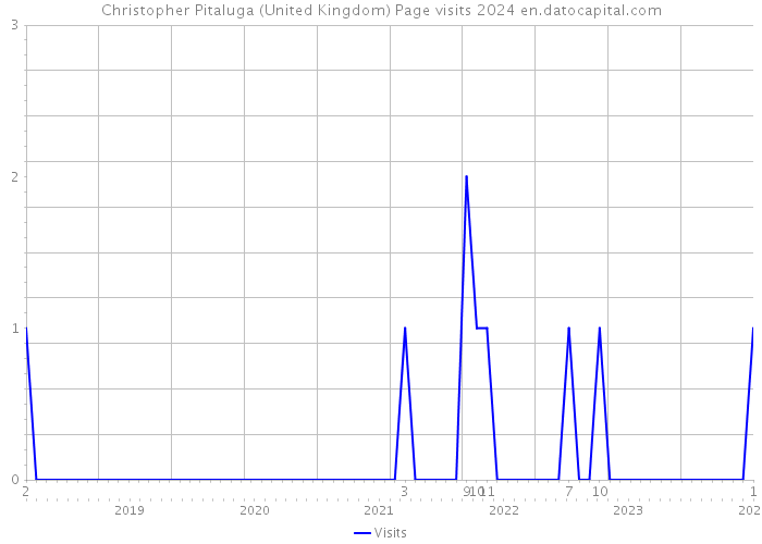 Christopher Pitaluga (United Kingdom) Page visits 2024 