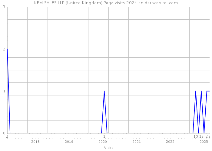 KBM SALES LLP (United Kingdom) Page visits 2024 