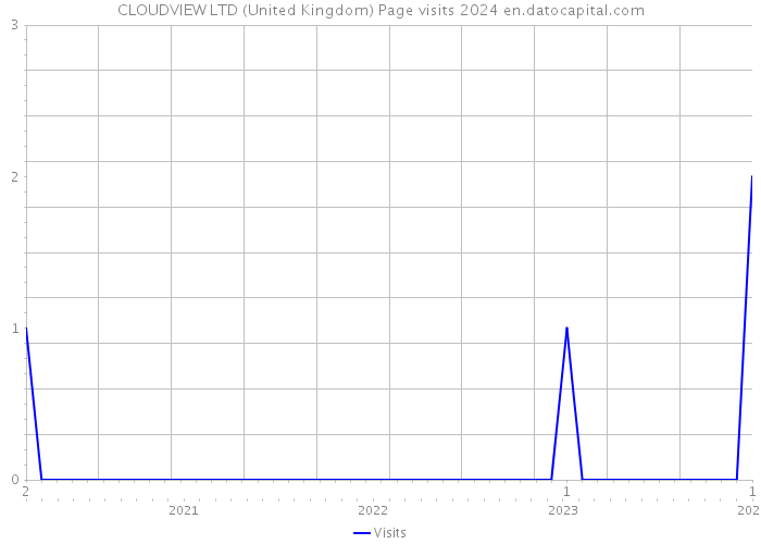 CLOUDVIEW LTD (United Kingdom) Page visits 2024 