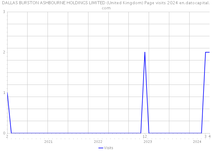 DALLAS BURSTON ASHBOURNE HOLDINGS LIMITED (United Kingdom) Page visits 2024 