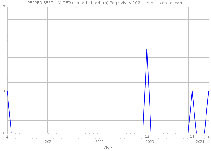 PEPPER BEST LIMITED (United Kingdom) Page visits 2024 