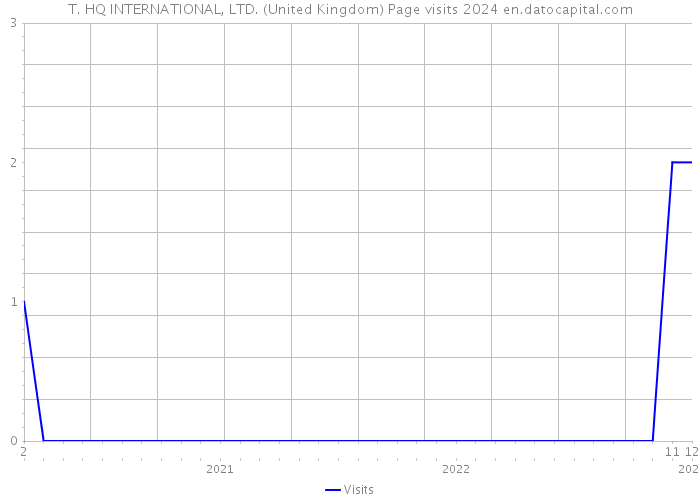 T. HQ INTERNATIONAL, LTD. (United Kingdom) Page visits 2024 