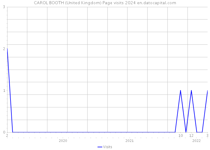 CAROL BOOTH (United Kingdom) Page visits 2024 