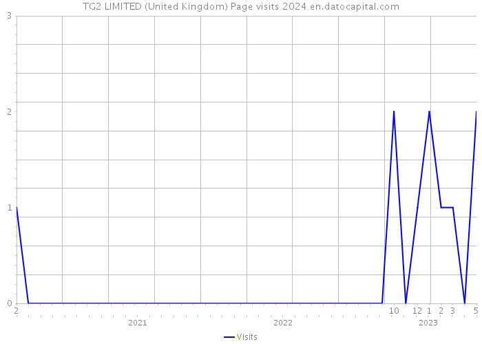 TG2 LIMITED (United Kingdom) Page visits 2024 