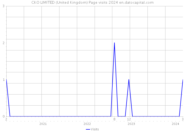 CKO LIMITED (United Kingdom) Page visits 2024 
