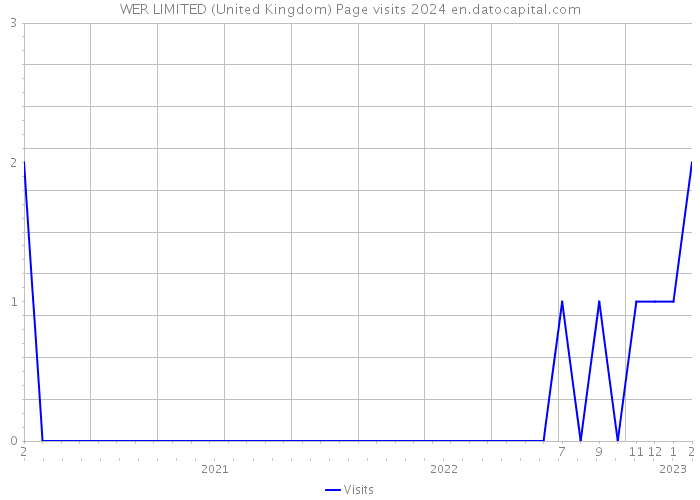 WER LIMITED (United Kingdom) Page visits 2024 