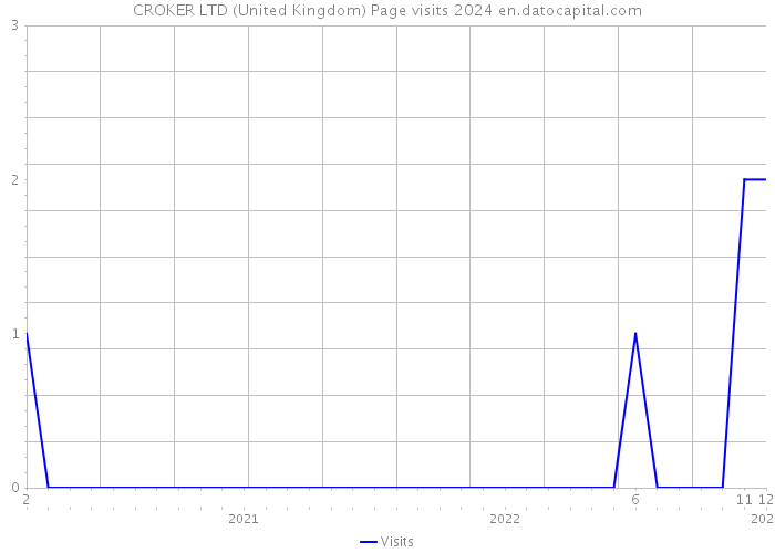 CROKER LTD (United Kingdom) Page visits 2024 
