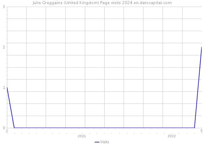 Julie Greggains (United Kingdom) Page visits 2024 