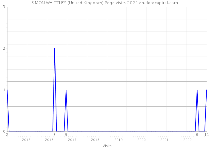 SIMON WHITTLEY (United Kingdom) Page visits 2024 