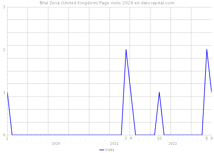 Bilal Zeria (United Kingdom) Page visits 2024 