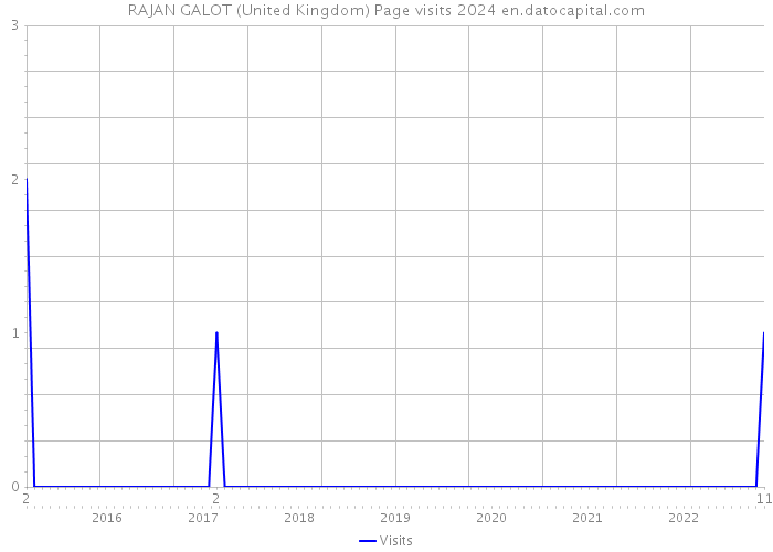 RAJAN GALOT (United Kingdom) Page visits 2024 