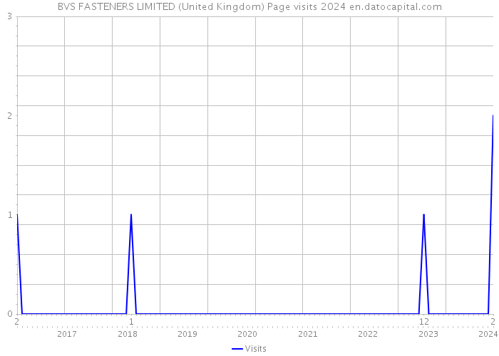 BVS FASTENERS LIMITED (United Kingdom) Page visits 2024 