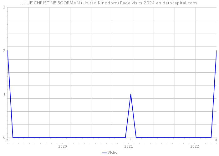 JULIE CHRISTINE BOORMAN (United Kingdom) Page visits 2024 