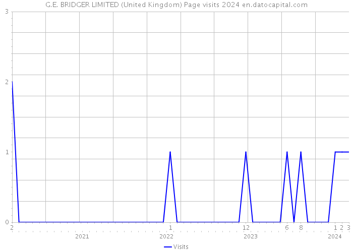 G.E. BRIDGER LIMITED (United Kingdom) Page visits 2024 