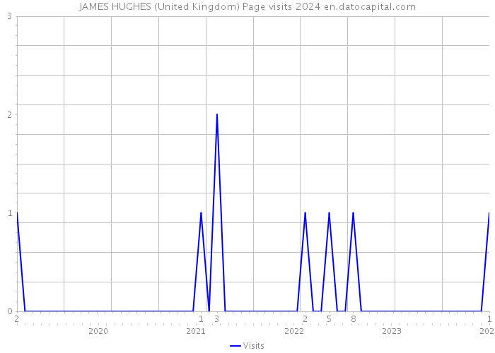 JAMES HUGHES (United Kingdom) Page visits 2024 