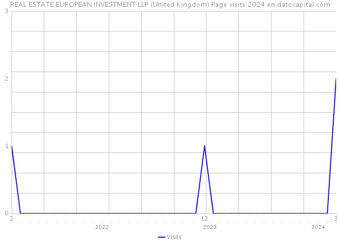 REAL ESTATE EUROPEAN INVESTMENT LLP (United Kingdom) Page visits 2024 