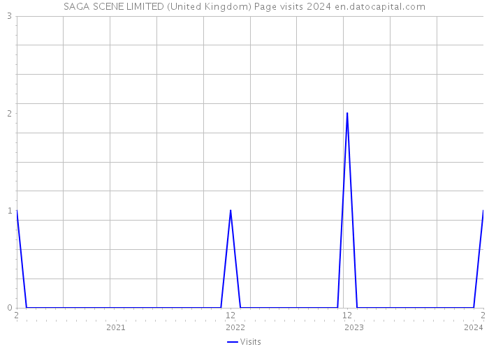 SAGA SCENE LIMITED (United Kingdom) Page visits 2024 