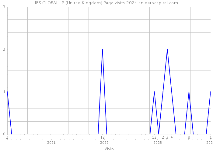 IBS GLOBAL LP (United Kingdom) Page visits 2024 