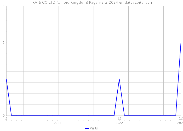HRA & CO LTD (United Kingdom) Page visits 2024 