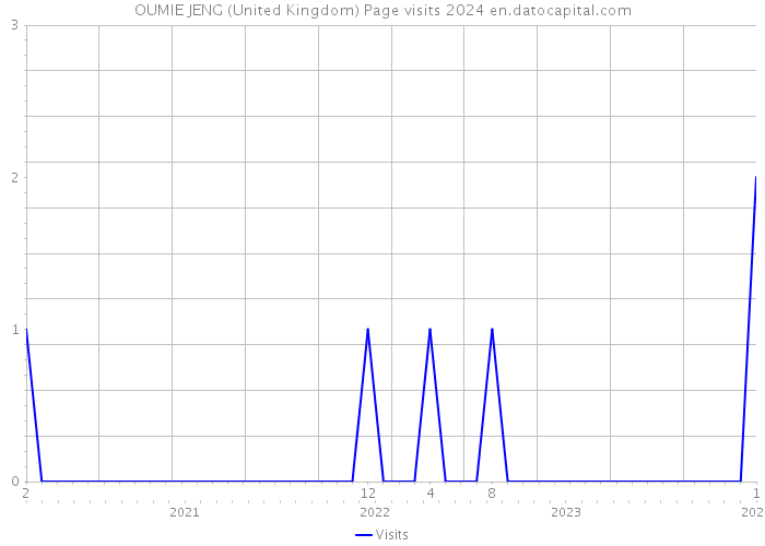 OUMIE JENG (United Kingdom) Page visits 2024 