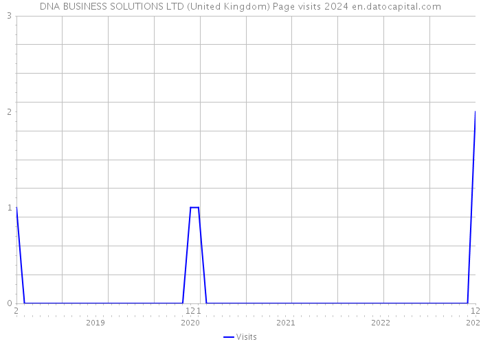 DNA BUSINESS SOLUTIONS LTD (United Kingdom) Page visits 2024 