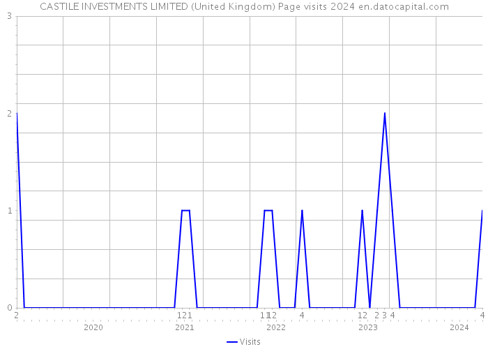 CASTILE INVESTMENTS LIMITED (United Kingdom) Page visits 2024 
