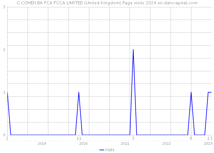 G COHEN BA FCA FCCA LIMITED (United Kingdom) Page visits 2024 