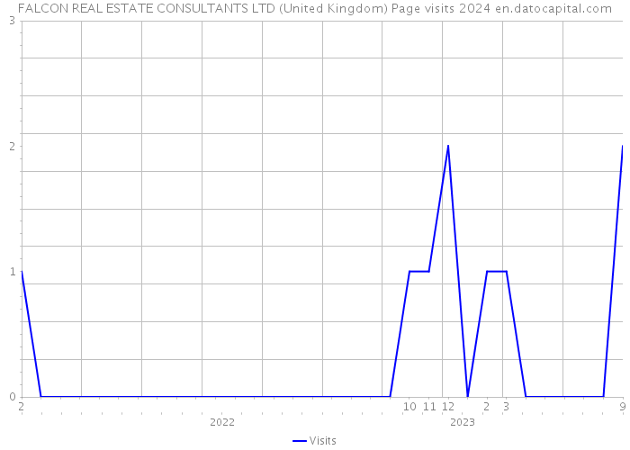 FALCON REAL ESTATE CONSULTANTS LTD (United Kingdom) Page visits 2024 