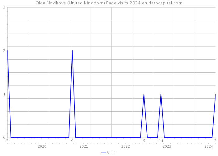 Olga Novikova (United Kingdom) Page visits 2024 