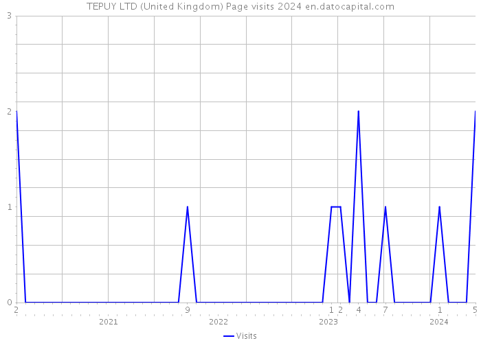 TEPUY LTD (United Kingdom) Page visits 2024 