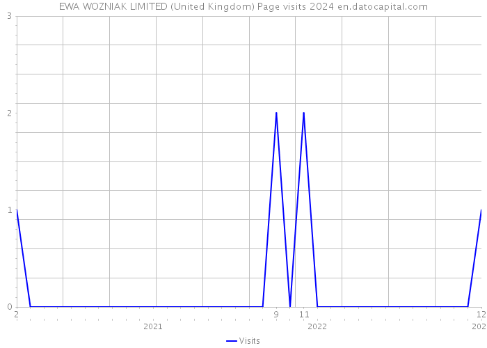 EWA WOZNIAK LIMITED (United Kingdom) Page visits 2024 
