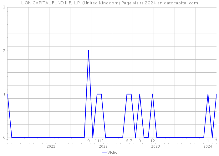 LION CAPITAL FUND II B, L.P. (United Kingdom) Page visits 2024 