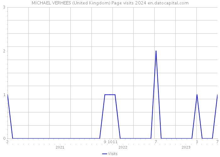 MICHAEL VERHEES (United Kingdom) Page visits 2024 
