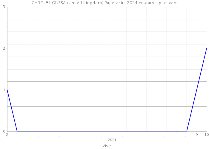 CAROLE KOUSSA (United Kingdom) Page visits 2024 
