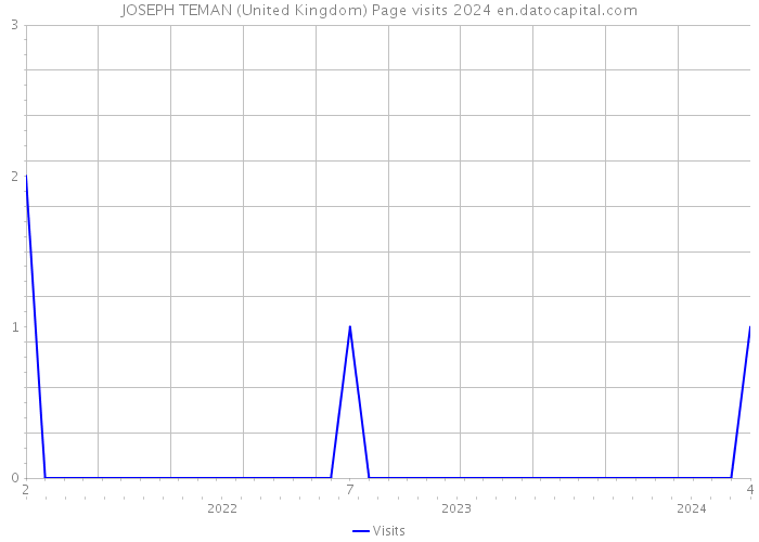 JOSEPH TEMAN (United Kingdom) Page visits 2024 